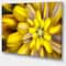 Designart - Massive Yellow Fractal Flower - Floral Canvas Art Print